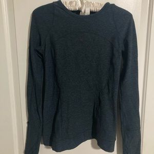 LULULEMON Cypress Kiss Long Sleeve, Dark Green, Size 4